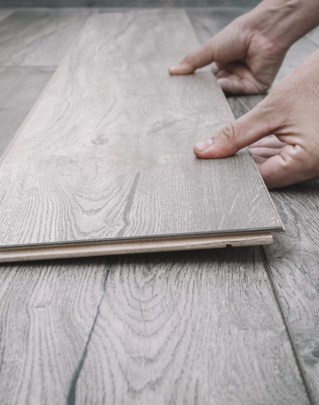 color selection for the floor and laying laminate flooring. repair of parquet floor.